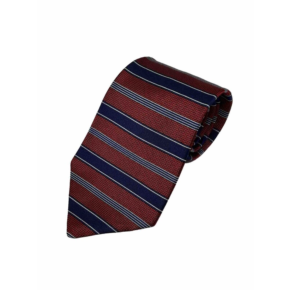Tommy Hilfiger Red White Blue Stripe and Stars Repp Necktie  57"x‎ 4"